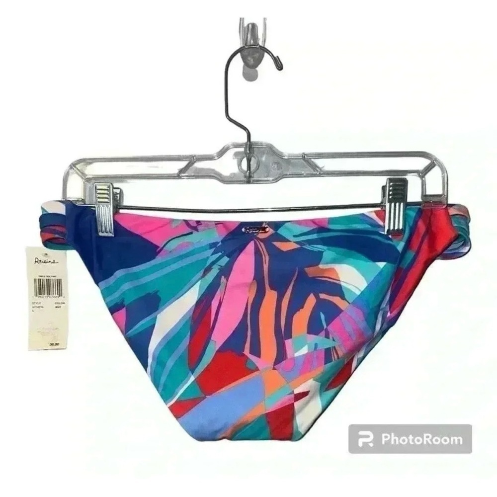 Raisins Bright Idea Love Abstract Print Bikini Set, M (top)/L (bottom) - Picture 9 of 13